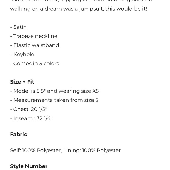 Sugarlips black silky jumpsuit - Picture 3 of 8